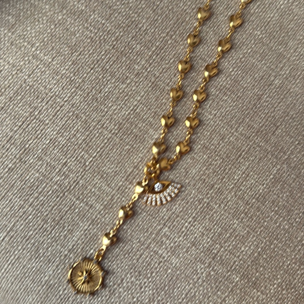 NIB Elizabeth Cole Sandy Necklace $175 amazing deal gift box! - Picture 4 of 11